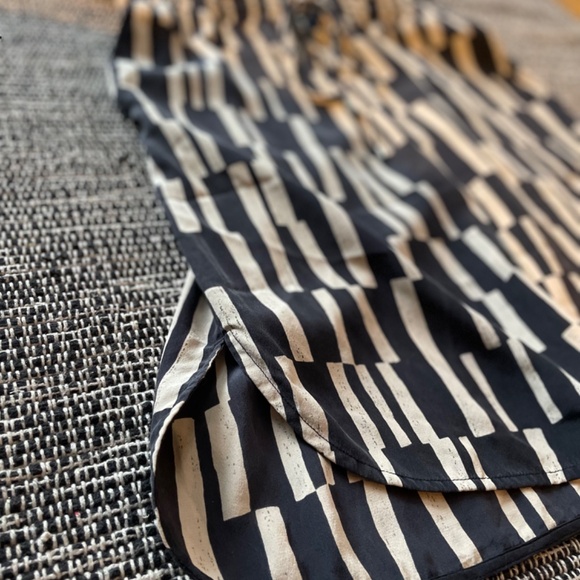 Vince silk drawstring waist dress - Picture 5 of 8